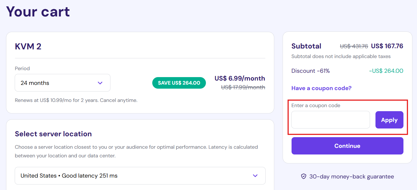 Hostinger Apply Coupon